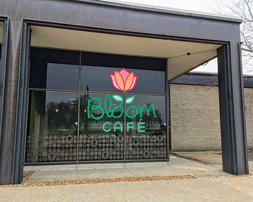  The Bloom Cafe is at 5200 Oakland Ave., just east of the Forest Park campus.