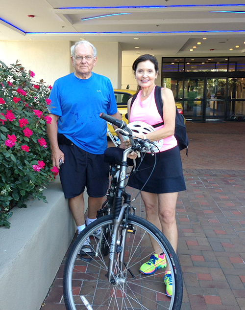 Michaelis and his wife, Jan, often bike together. (Provided Photo)