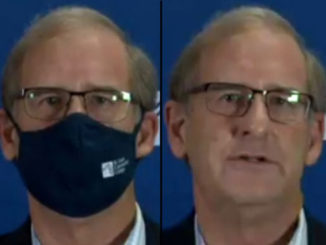 Chancellor Jeff Pittman took off his St. Louis Community College face covering to address the STLCC community during a "virtual town hall meeting" on Zoom last week.