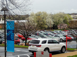 Anyone can now park in the former employee lot east of the Hospitality Studies Center. (Photo by Terrell Johnson)